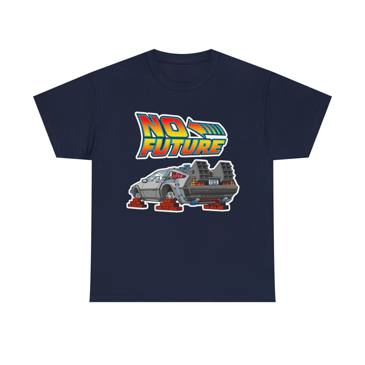 No Future DeLorean Cotton T-Shirt