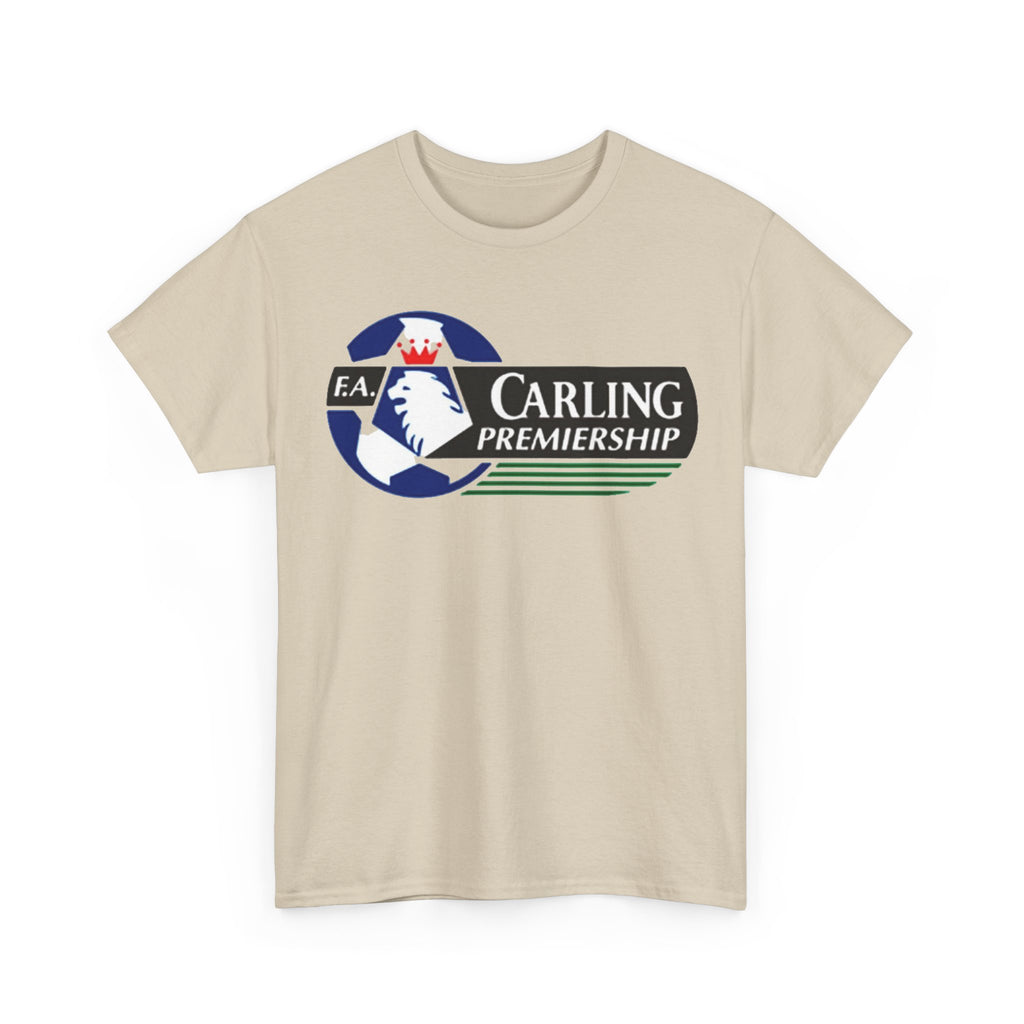 Carling Premiership Soccer Logo Tee — Vintage Football T‑Shirt