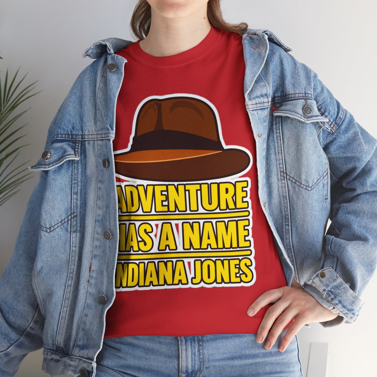 Adventure Has a Name Indiana Jones Graphic Cotton T-Shirt