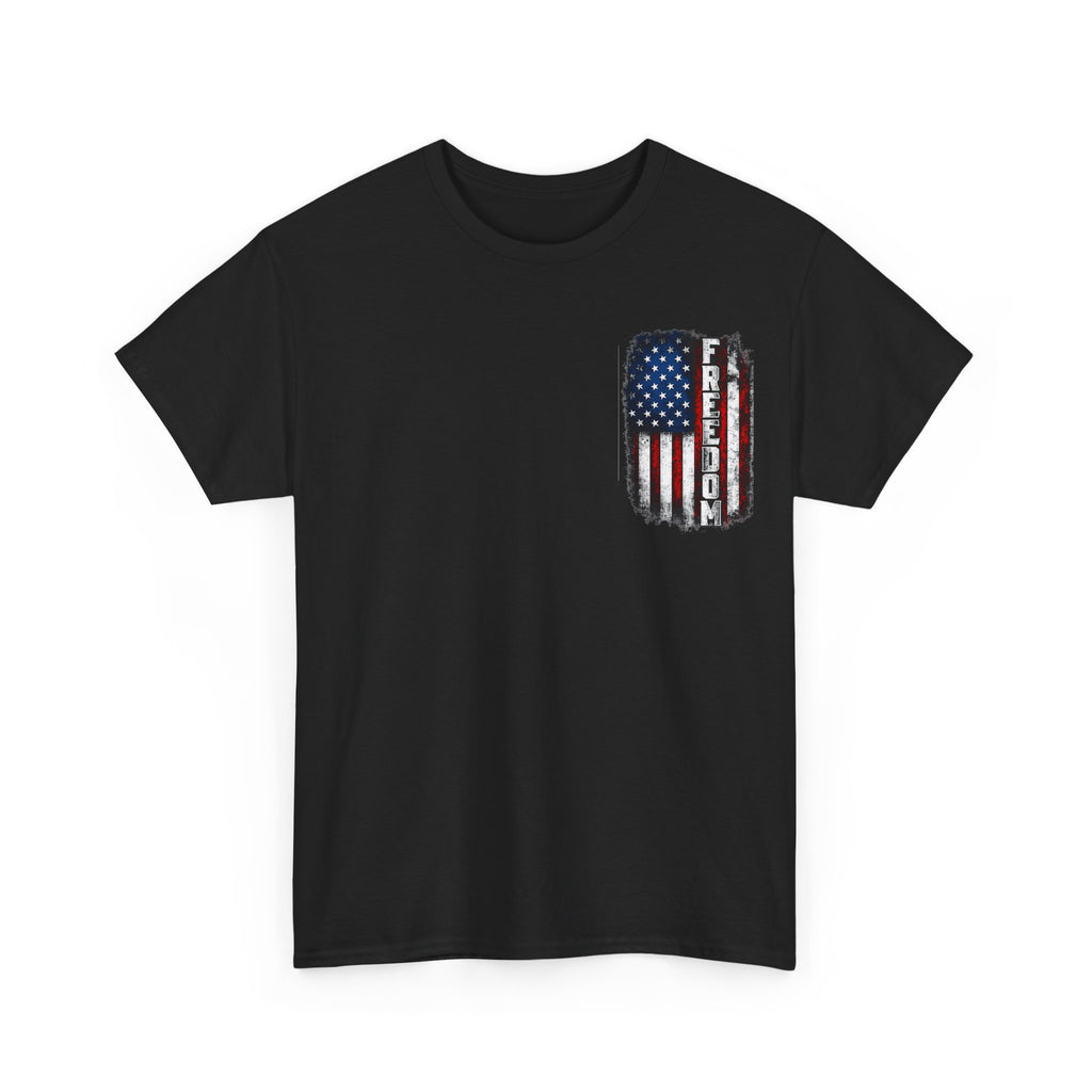 Freedom American Flag T-Shirt — Distressed USA Patriotic Tee