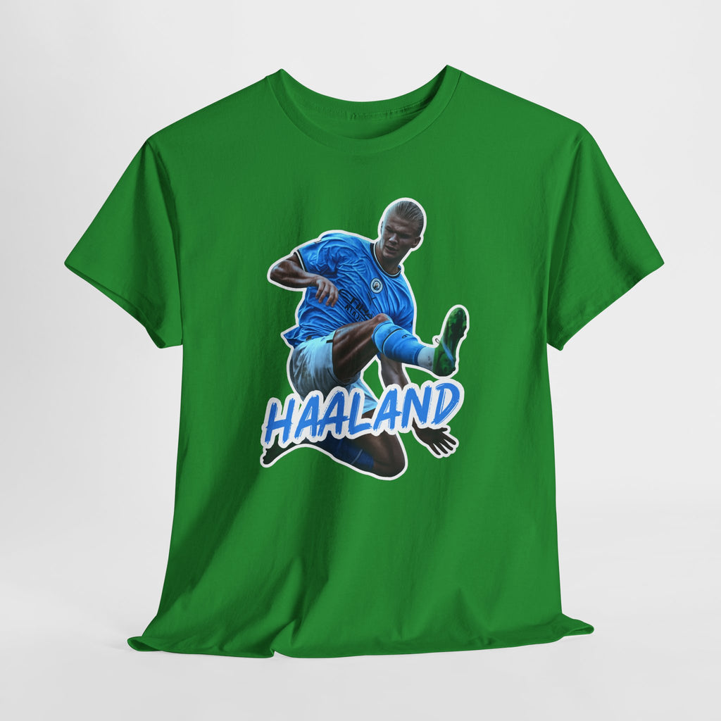 Erling Haaland Manchester City Soccer T‑Shirt – Dynamic Action Graphic Tee