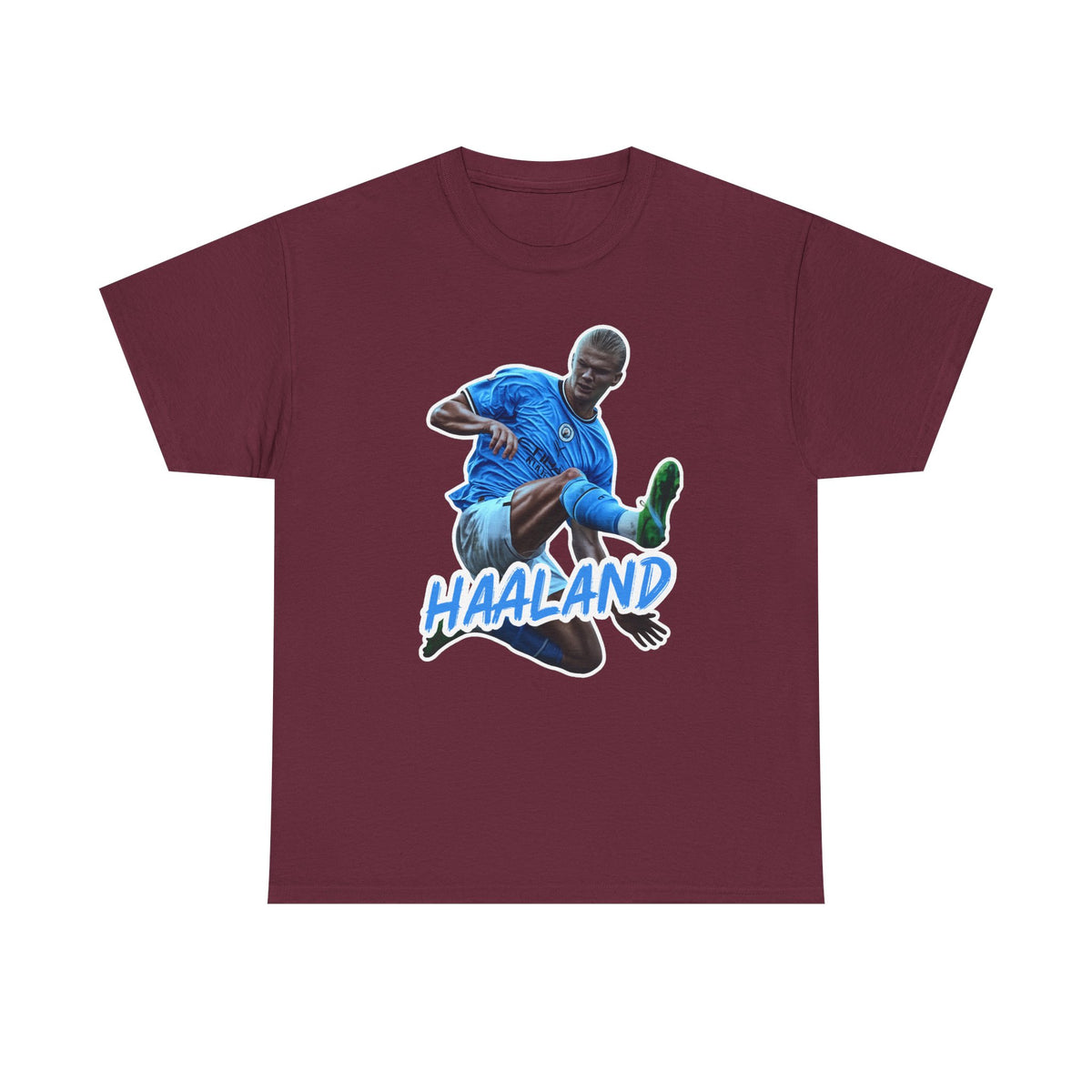 Erling Haaland Manchester City Soccer T‑Shirt – Dynamic Action Graphic Tee