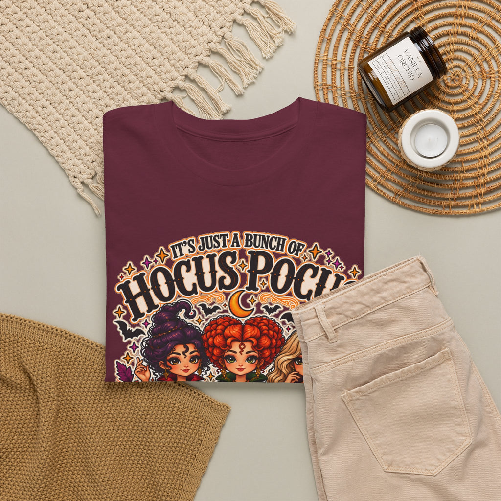 Hocus Pocus Witch Tee — "It's Just a Bunch of #HocusPocus" Halloween T-Shirt