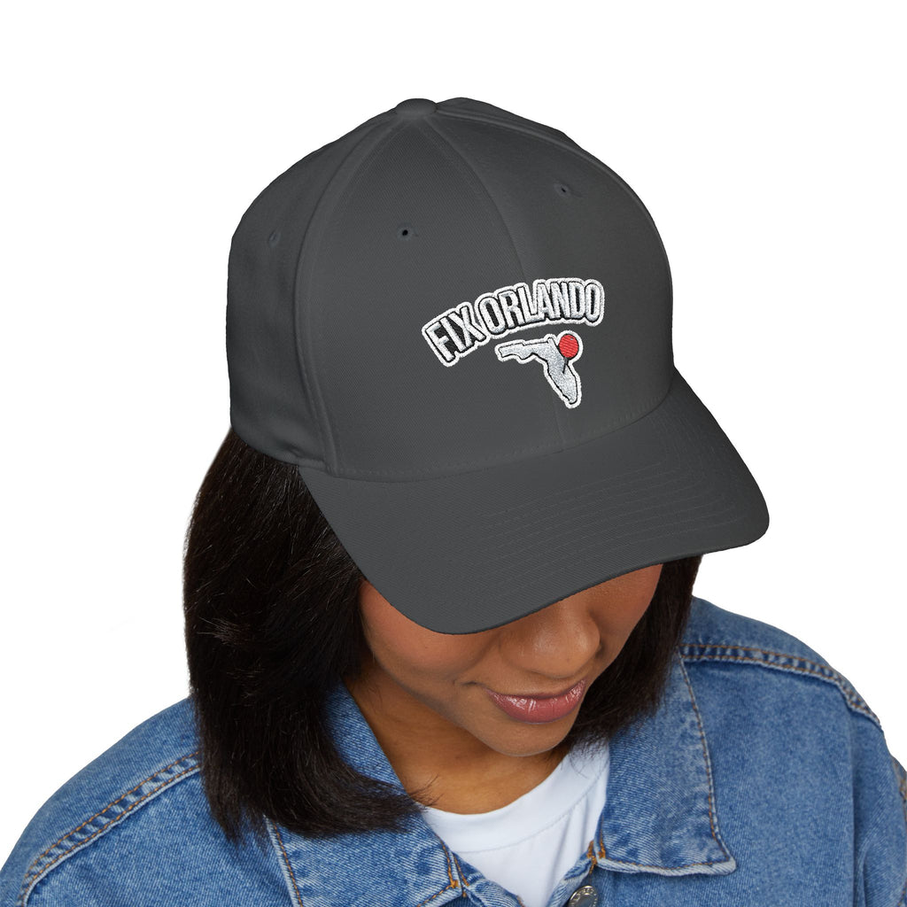 Fix Orlando Embroidered Cap — Vintage Palm & Golf Ball Hat