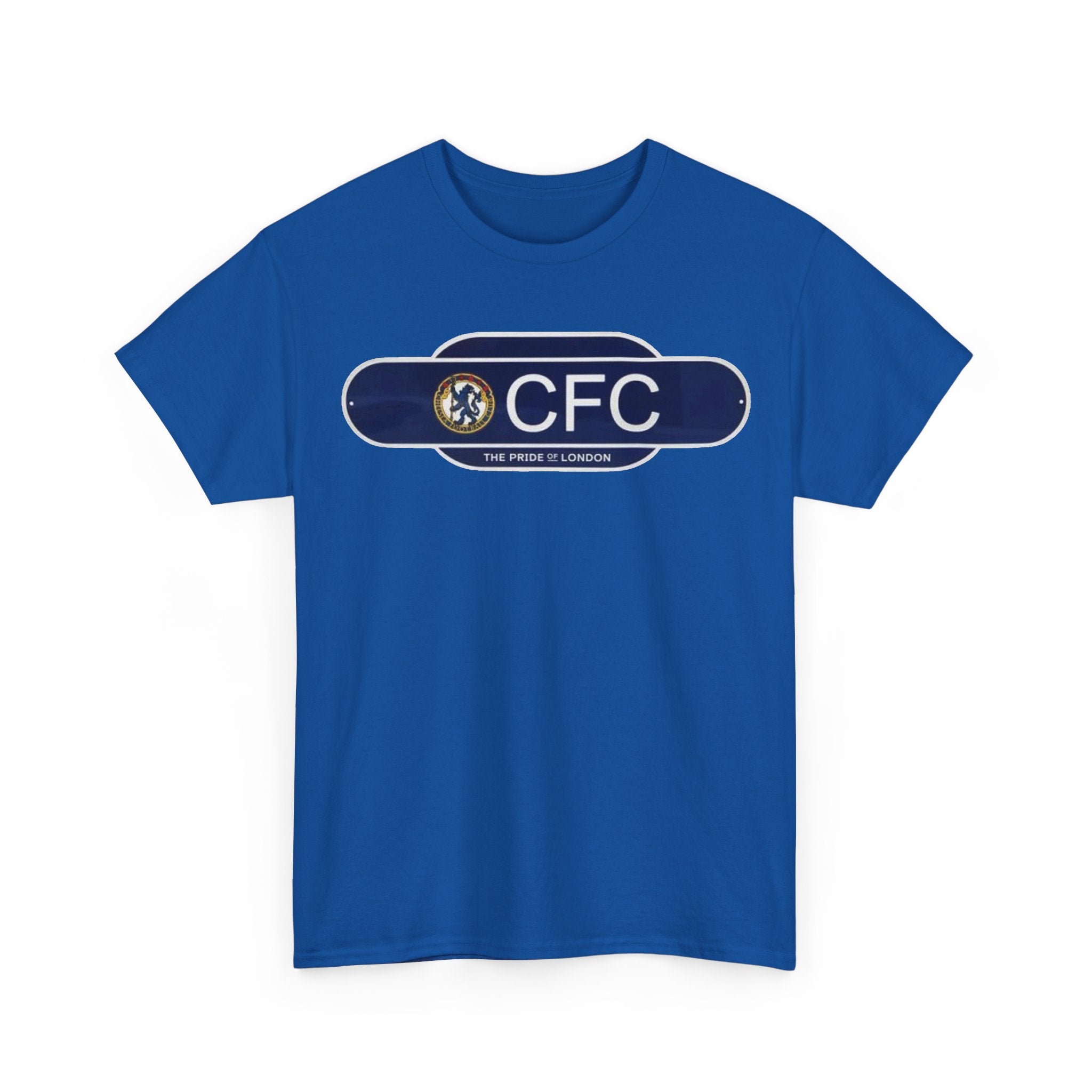 Chelsea Railway Sign Crest Logo T‑Shirt — Retro Football Badge Tee