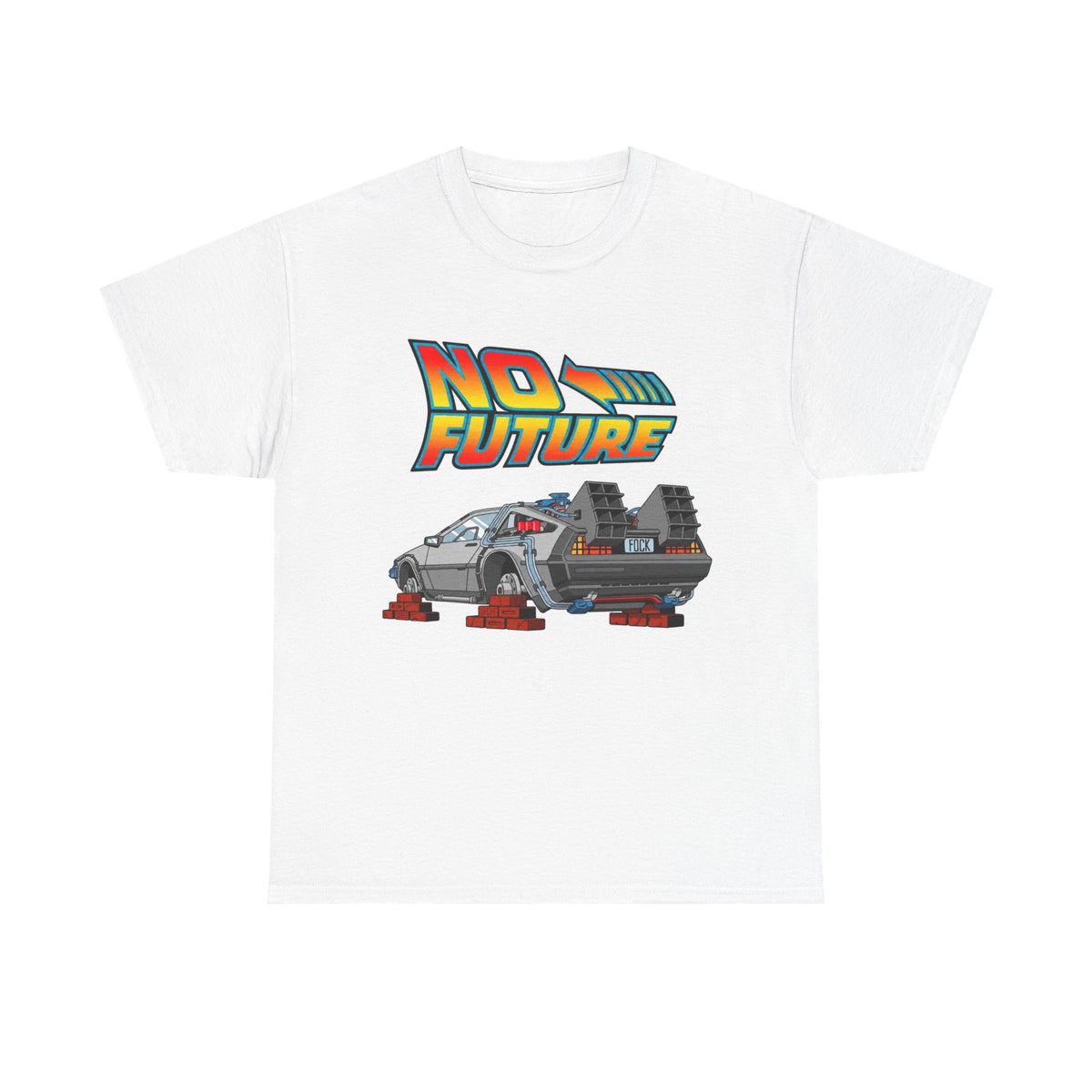 No Future DeLorean Cotton T-Shirt