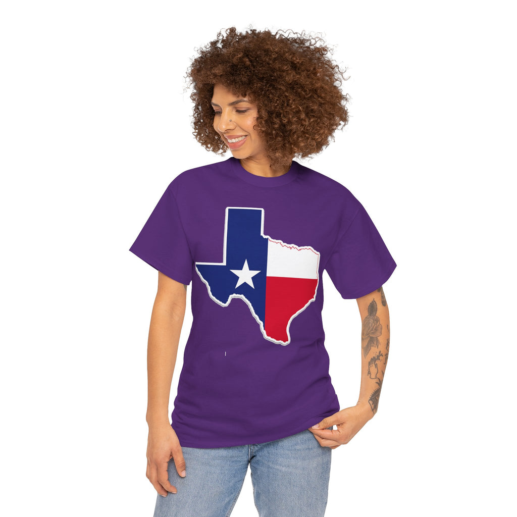 Texas Flag Outline T-Shirt — Lone Star State Pride Tee