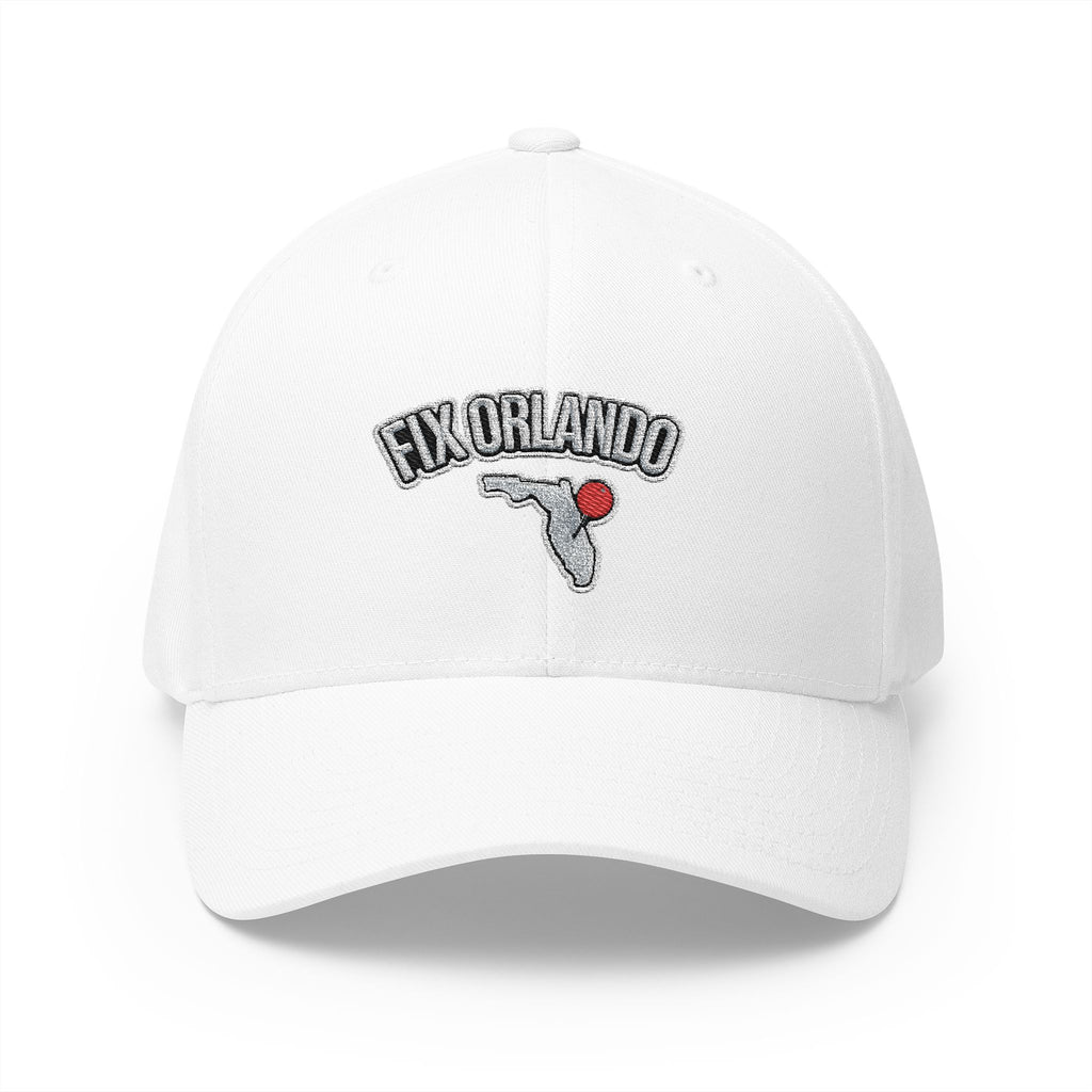Fix Orlando Embroidered Cap — Vintage Palm & Golf Ball Hat