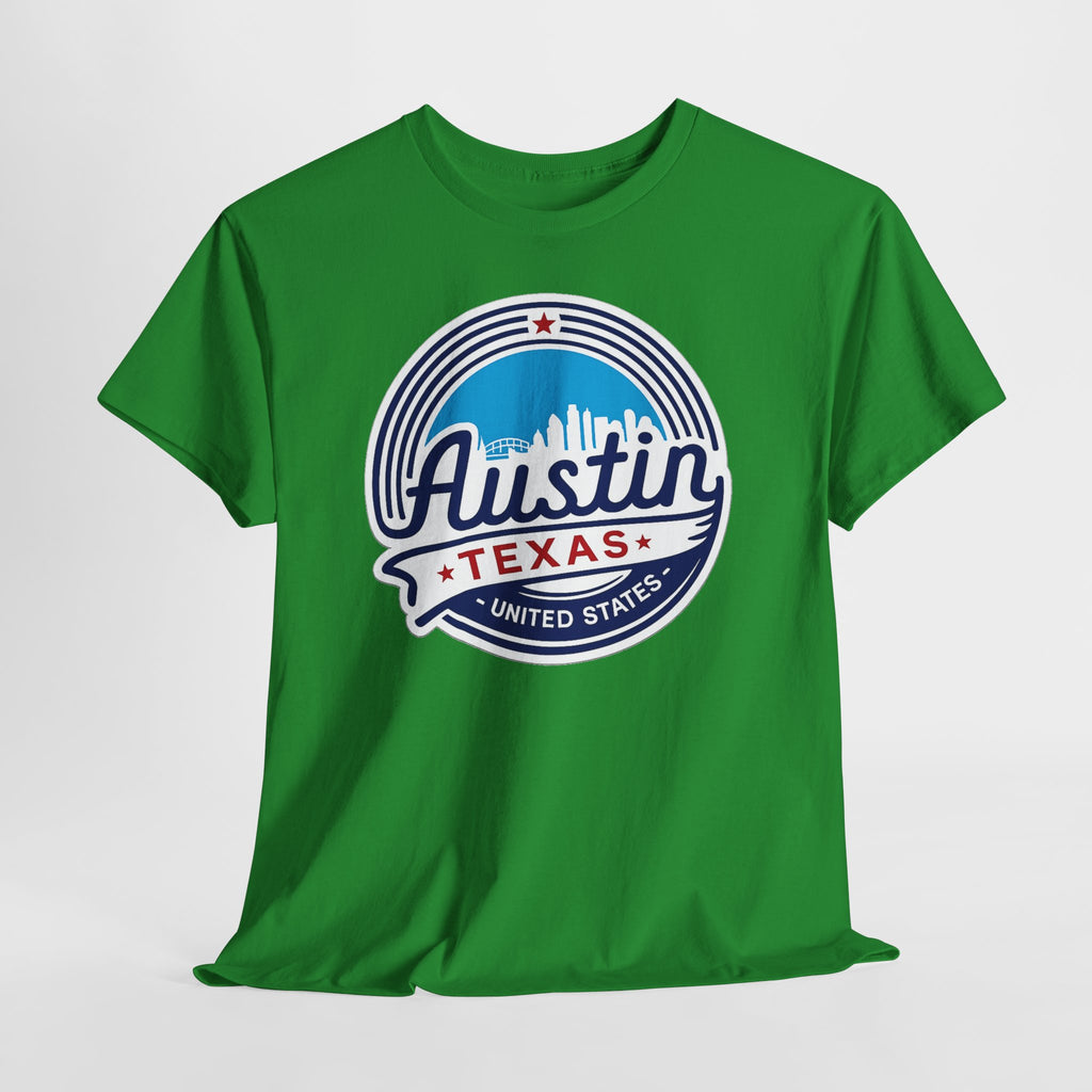 Austin Texas Retro Skyline T-Shirt — Vintage City Pride Tee