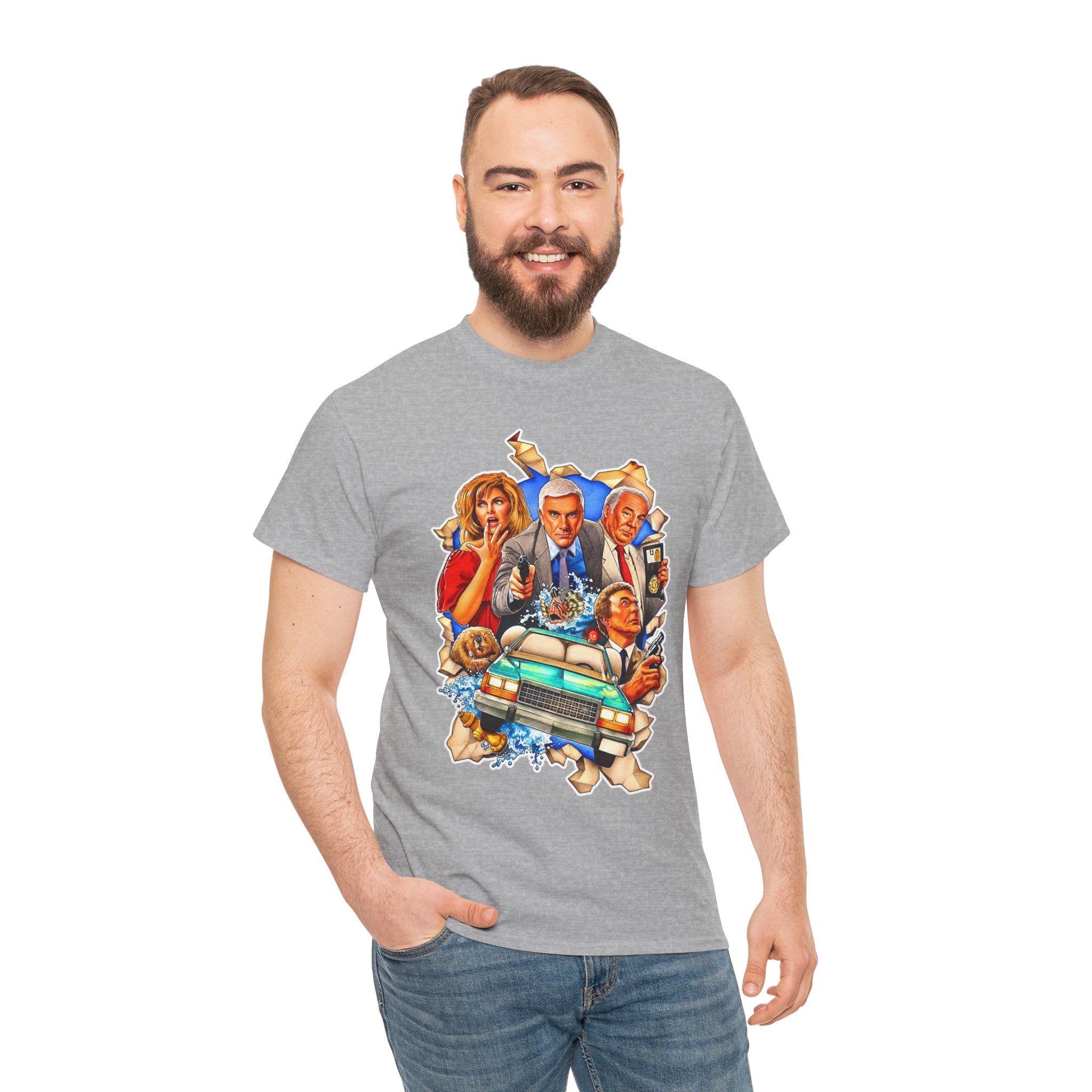 The Naked Gun / Police Squad Crime Comedy Movie Poster Cotton T-Shirt