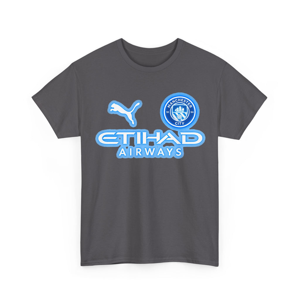 Manchester City Inspired Etihad Airways Logo Tee
