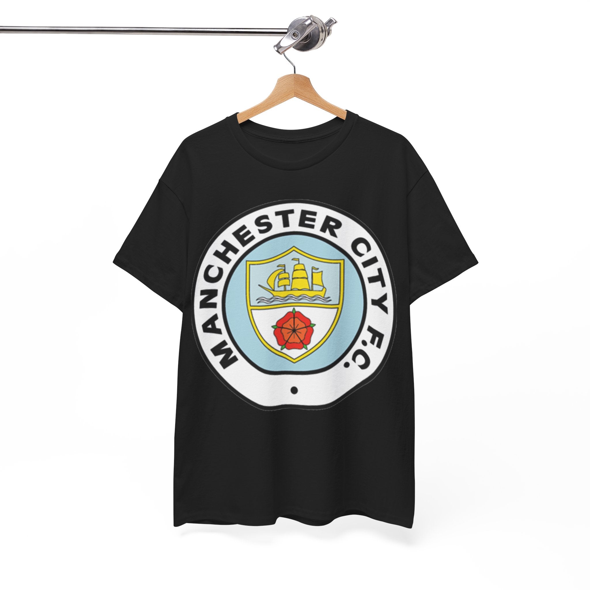 Manchester City F.C. Retro Crest T-Shirt – Retro Football Fan Tee