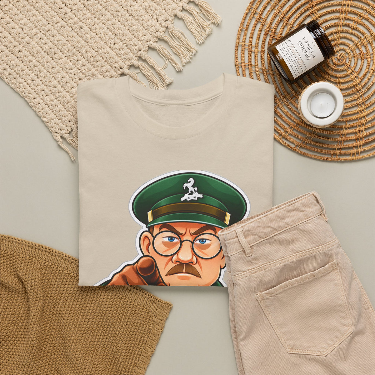 Don’t Tell Him Pike T-Shirt — Vintage Military Sergeant Pointing Graphic Tee