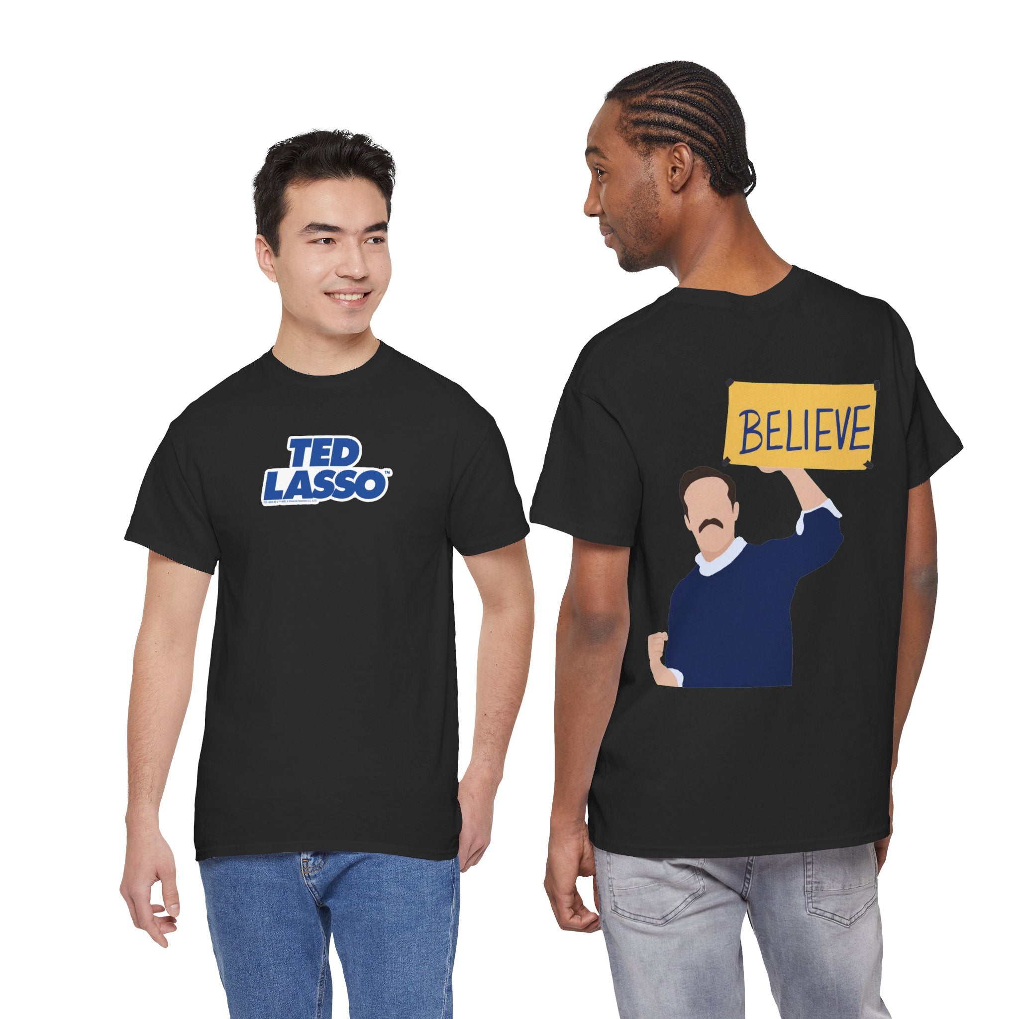 Ted Lasso Inspired "Believe" Tee — Inspirational TV Fan Shirt Cotton T-Shirt