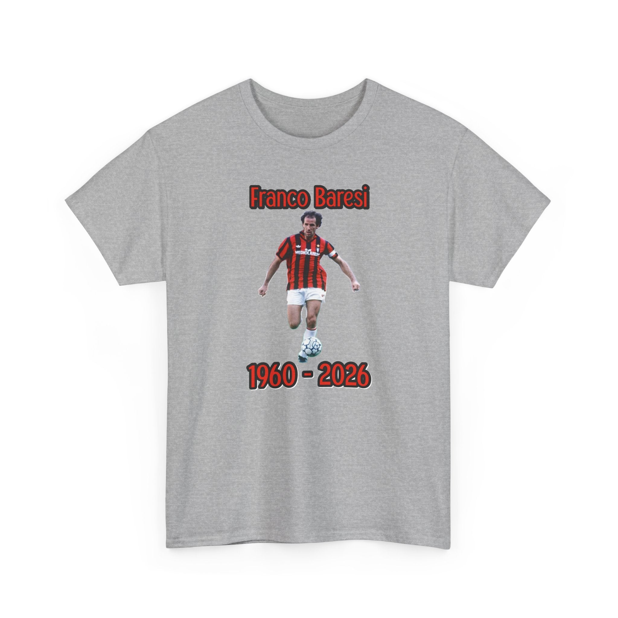 Franco Baresi 1960–2023 Memorial Soccer Tribute Tee