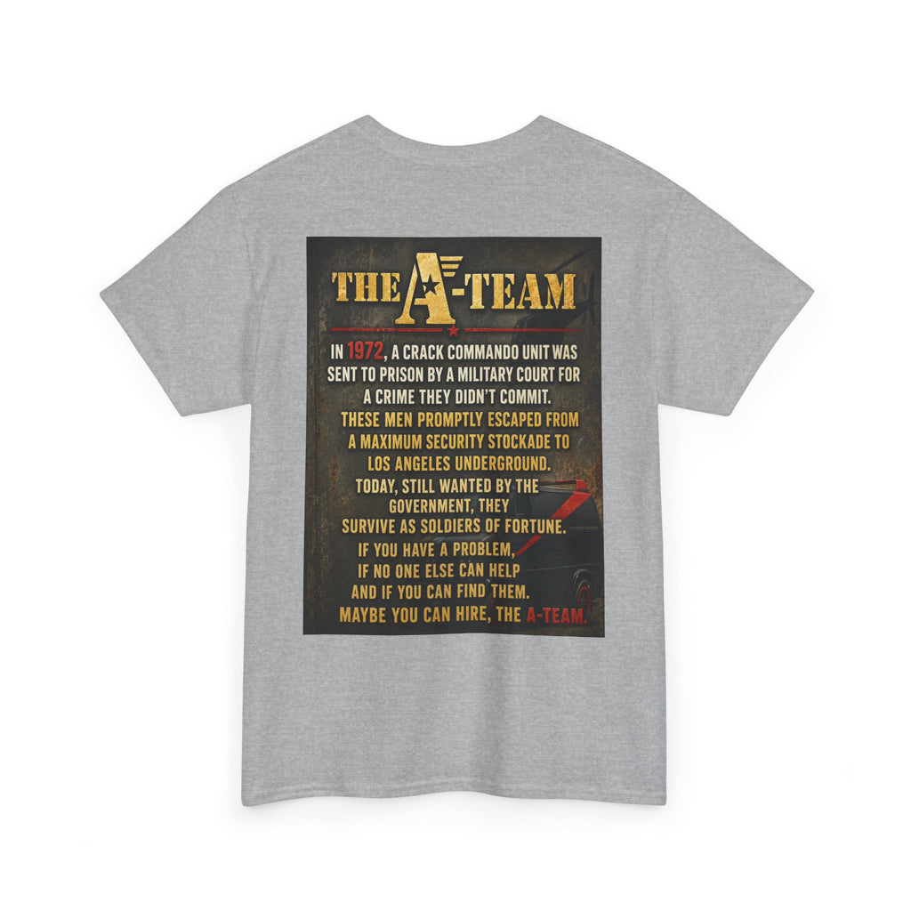 A-Team Graphic Tee — Retro TV Series Logo & Character Poster T-Shirt