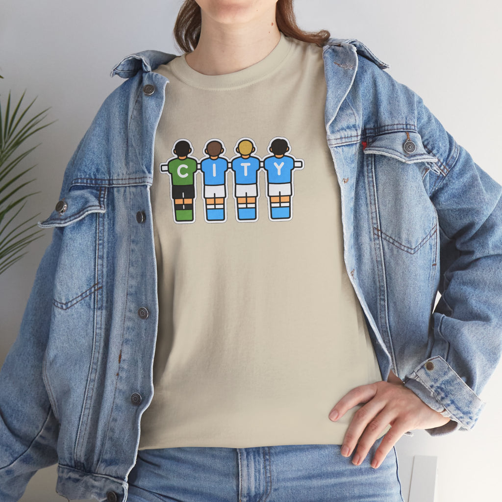 City Soccer Team Tee — Retro Foosball Players Graphic T-Shirt