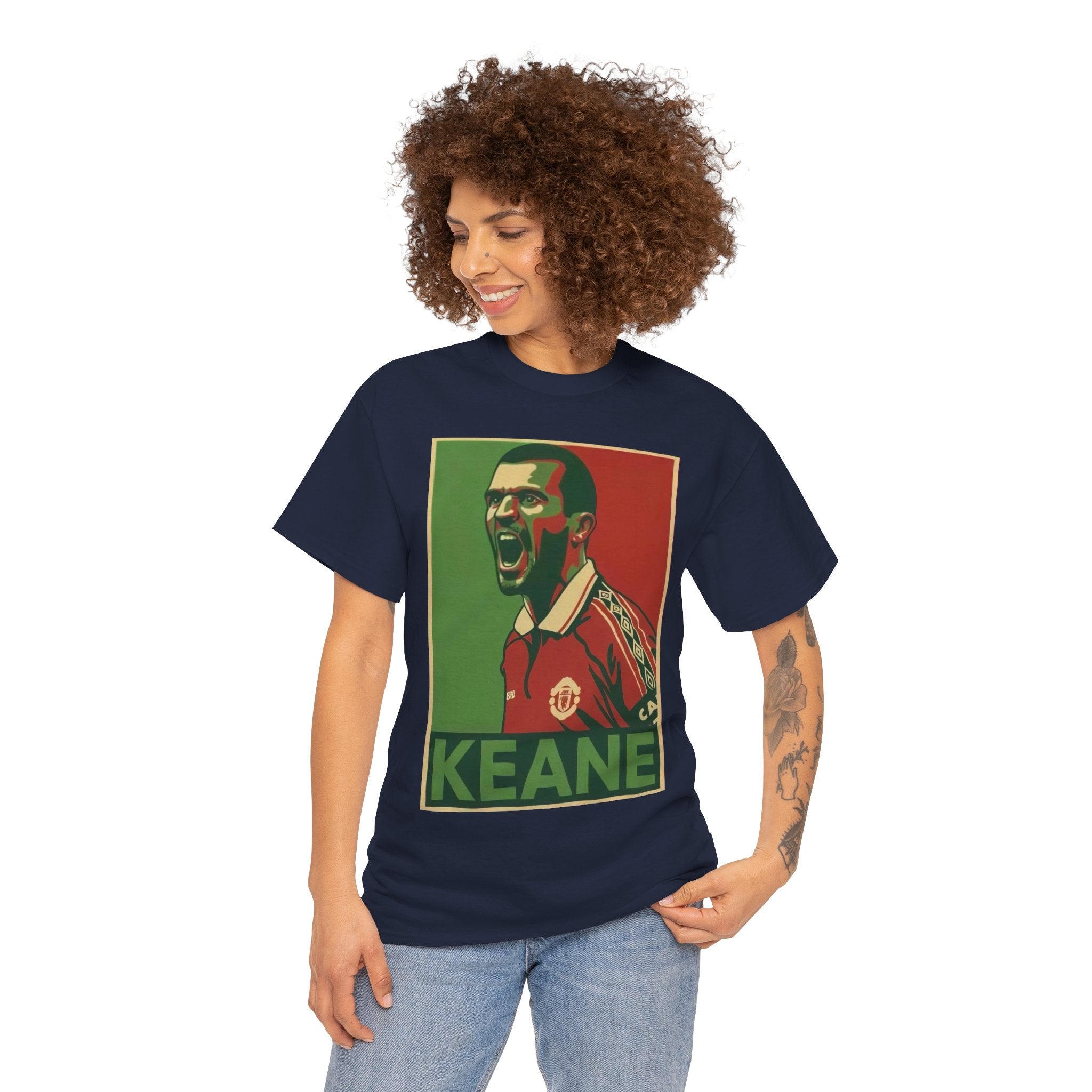 Roy Keane Manchester United Legend Retro Football Tee