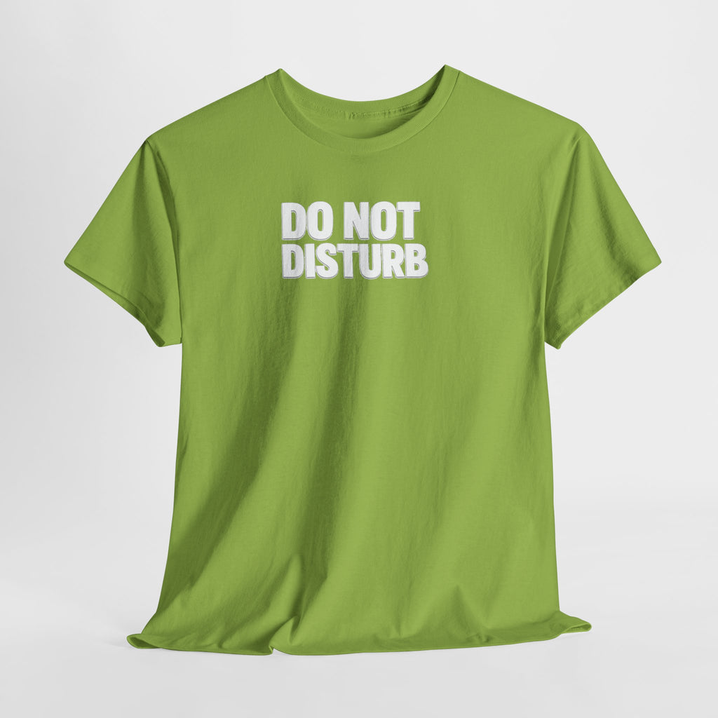 Do Not Disturb Tee — Black Graphic Statement T-Shirt