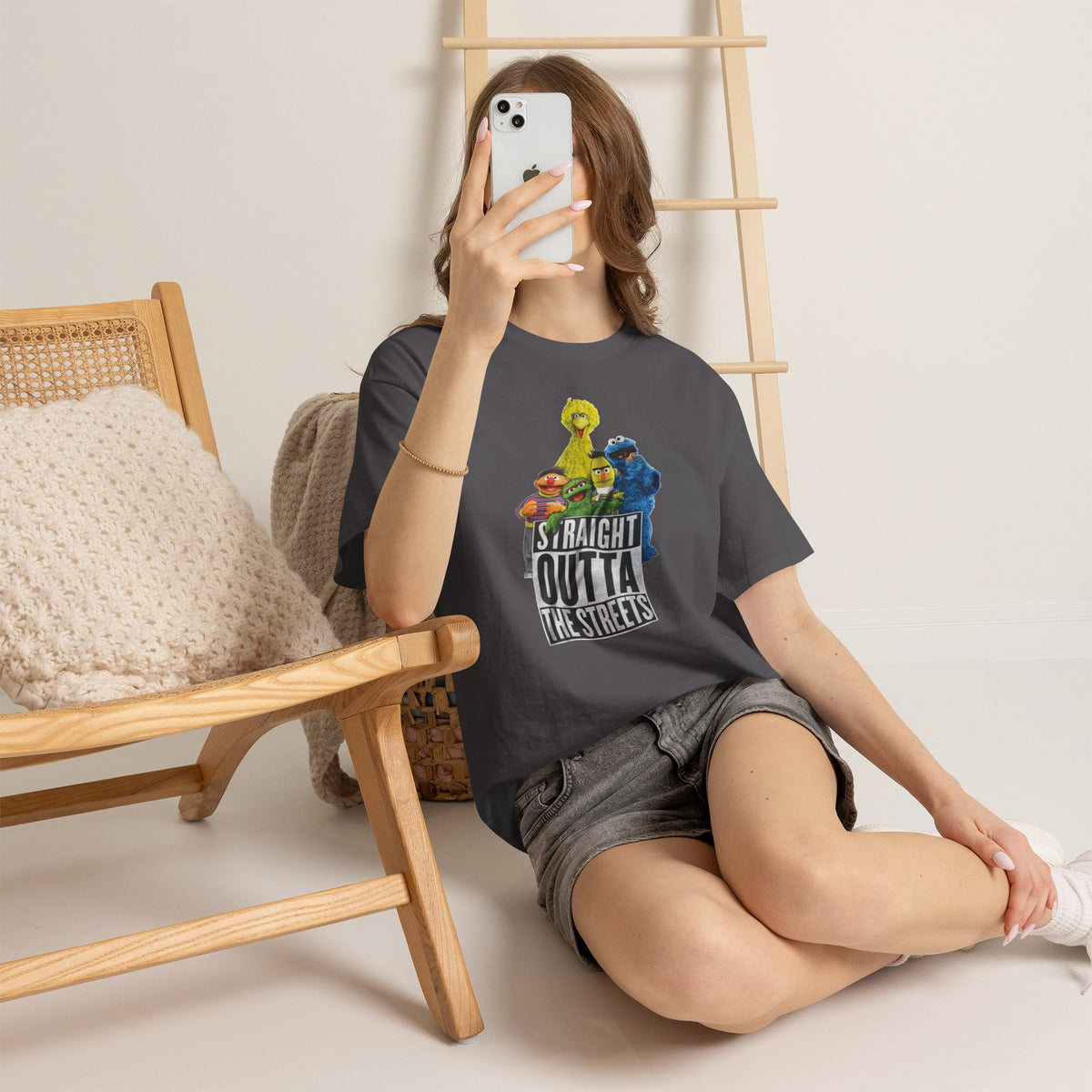 T-Shirt — "Straight Outta the Streets" Sesame Friends Graphic Tee