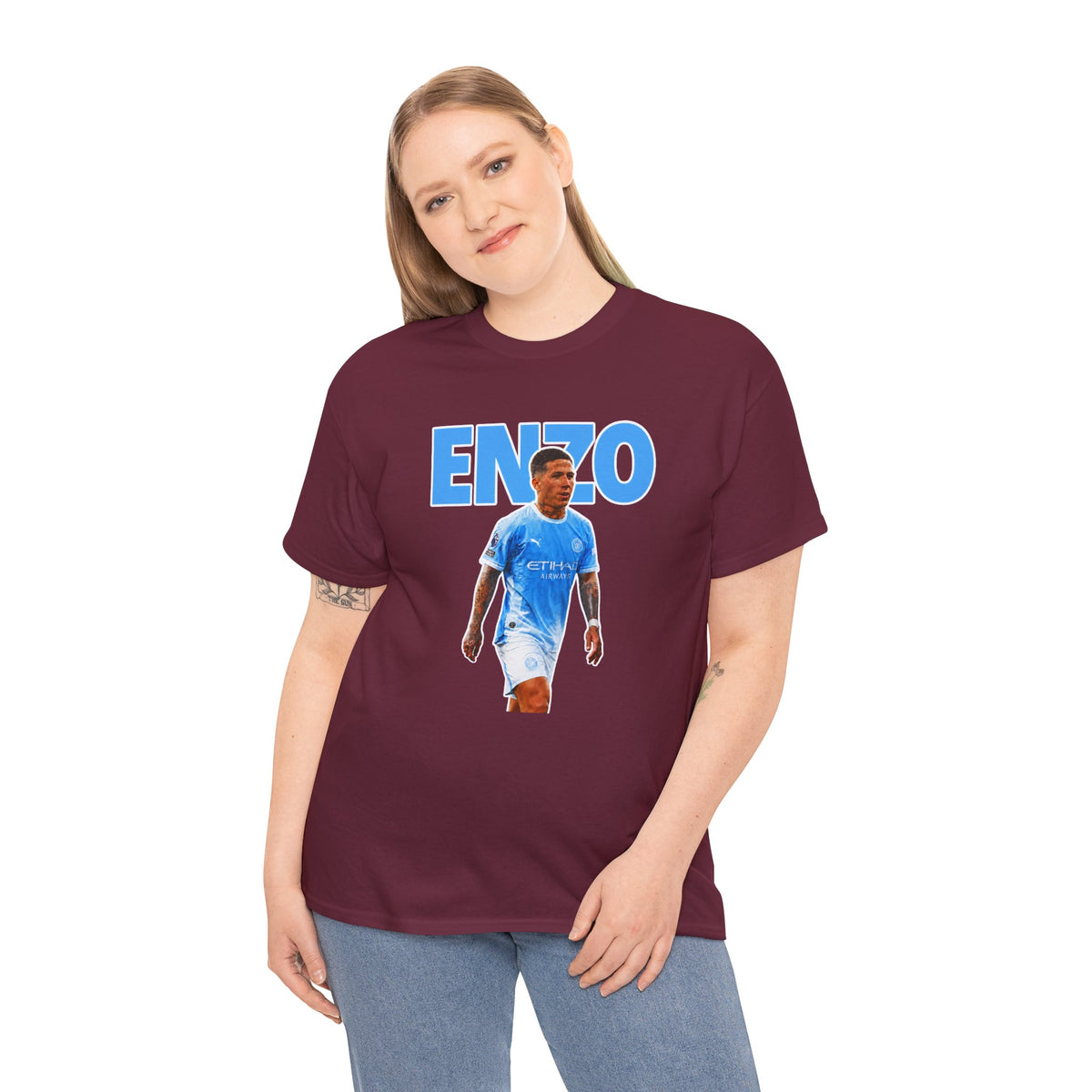 Enzo Fernandez Manchester City Inspired Cotton T-Shirt