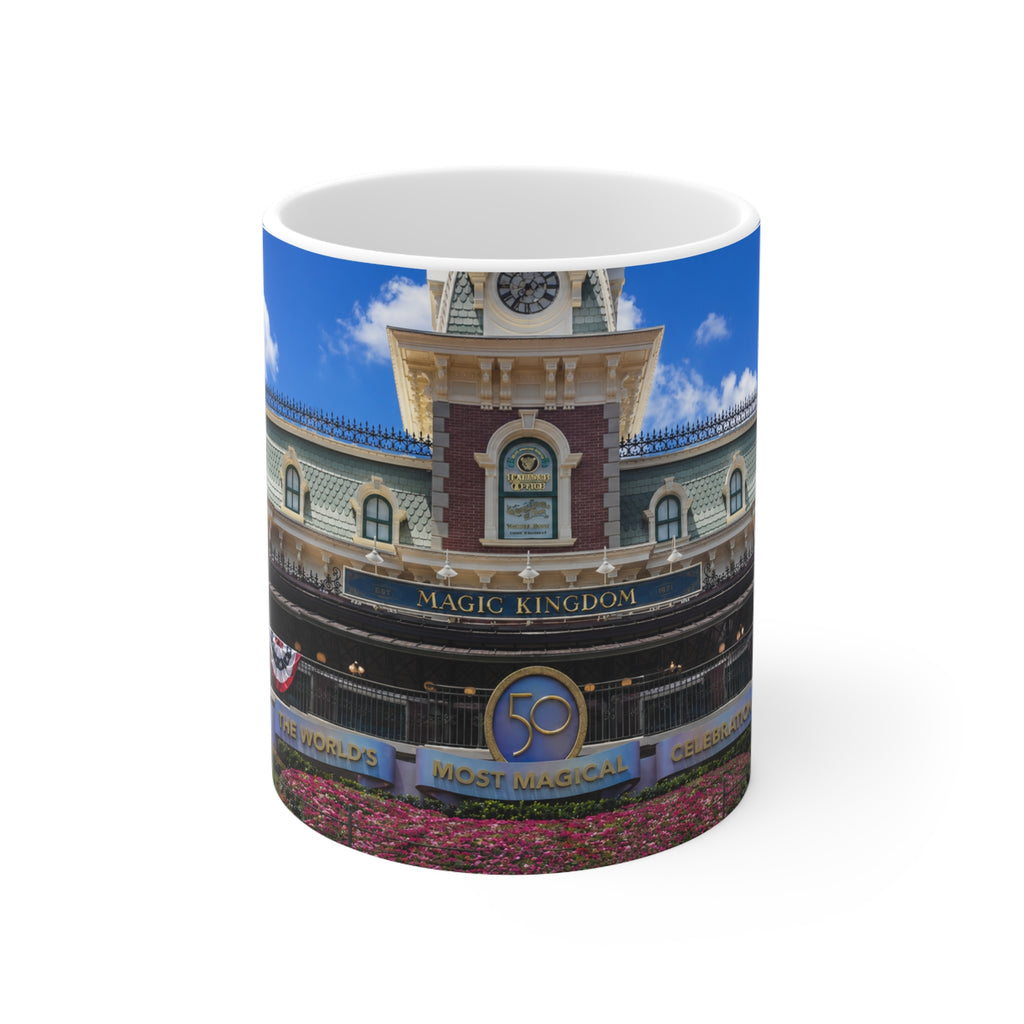 Magic Kingdom Train Station Photo Mug — Disney Park Souvenir Coffee Cup (11oz & 15oz)