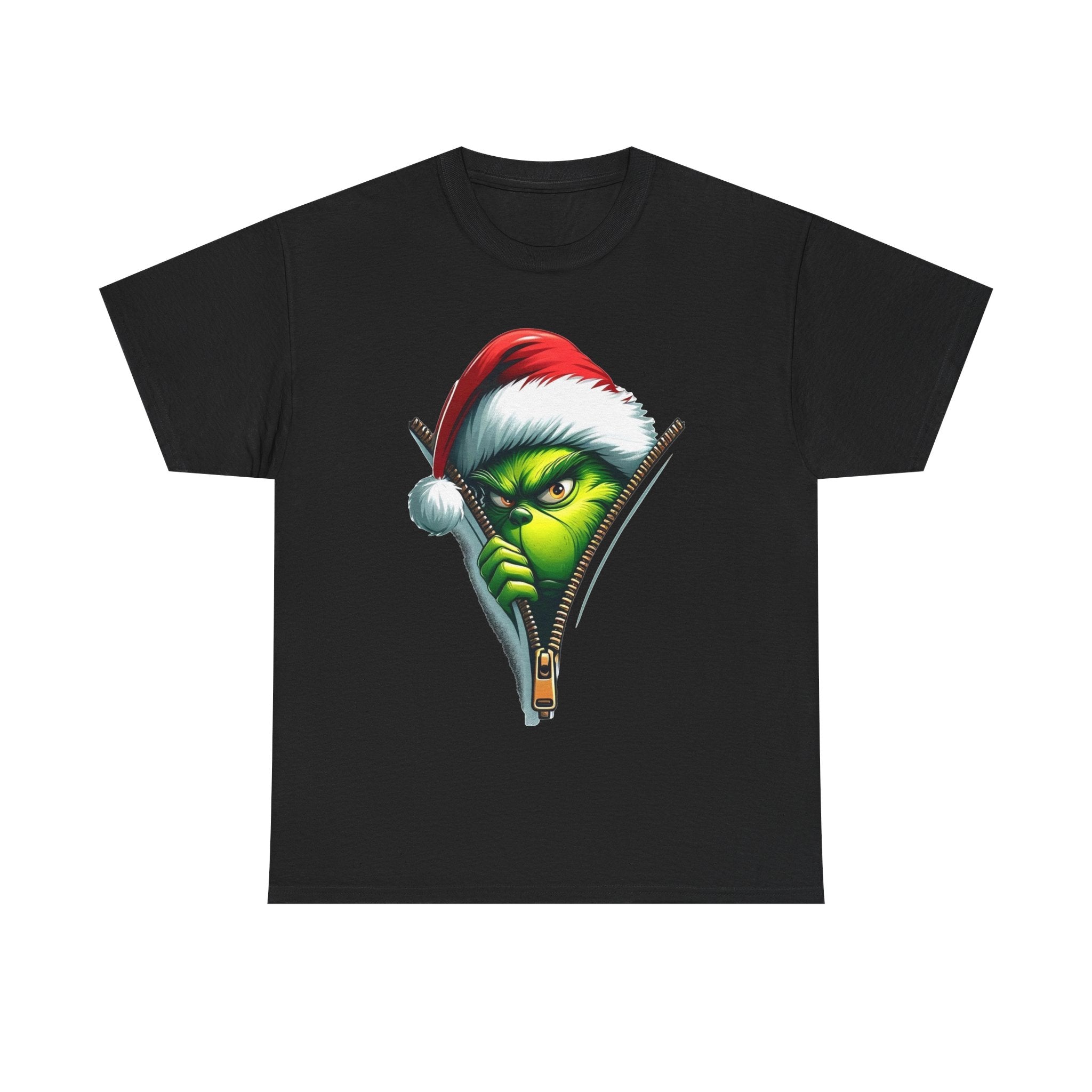 Grinch Santa Tee — Peeking Grinch Christmas T-Shirt