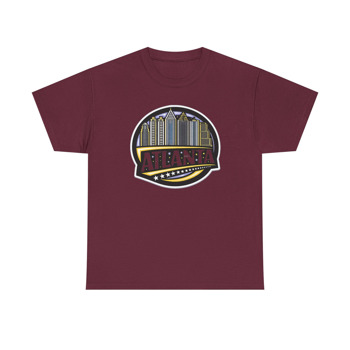 Atlanta Skyline Tee — Vintage City Badge Graphic T-Shirt