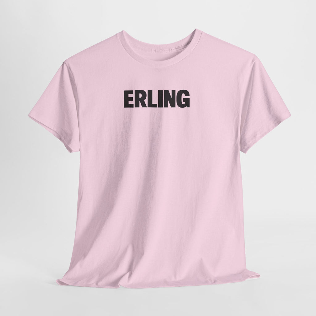 Erling Haaland Name Tee — Minimalist White Graphic T-Shirt
