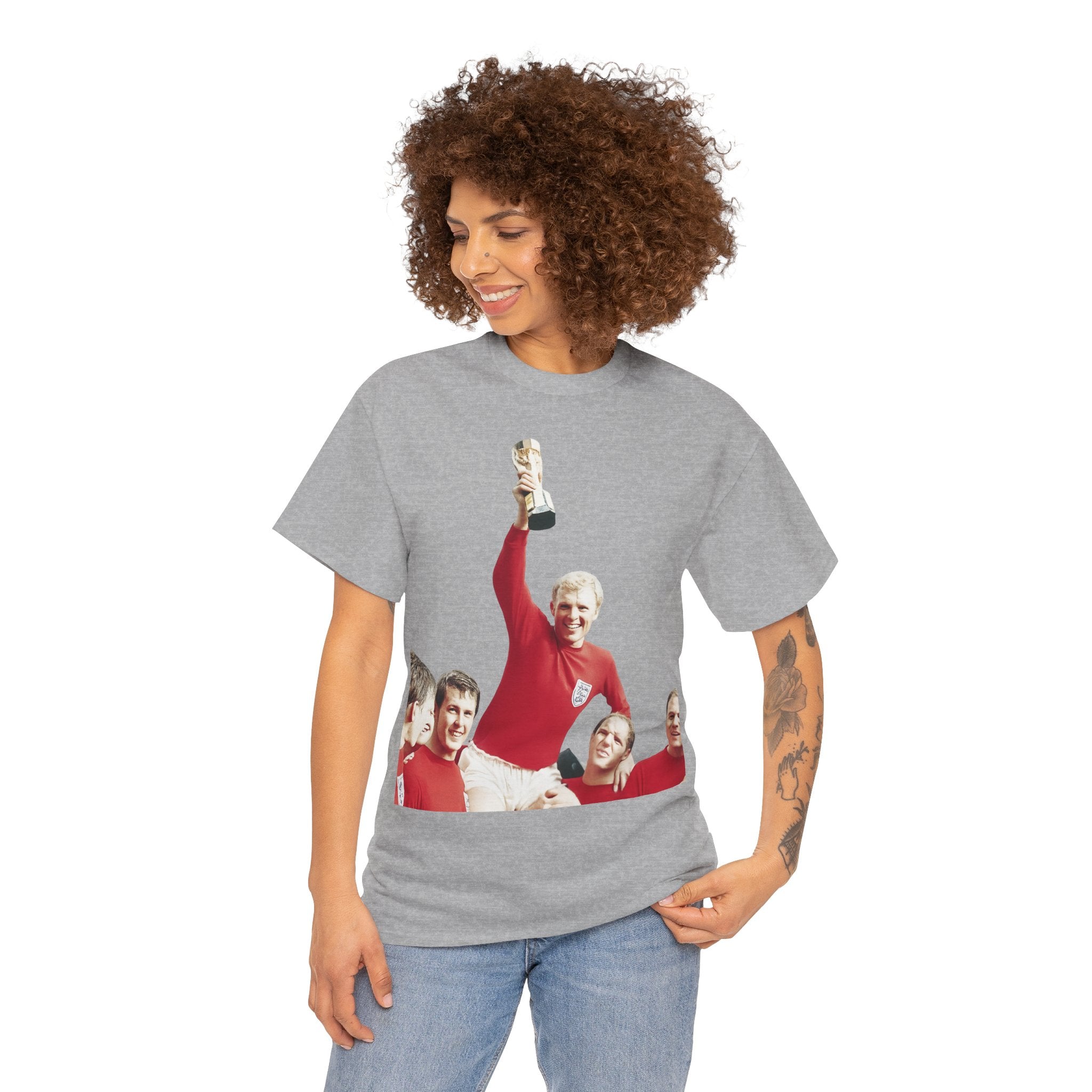 England 1966 World Cup Winners Tee — Retro Team Celebration T-Shirt