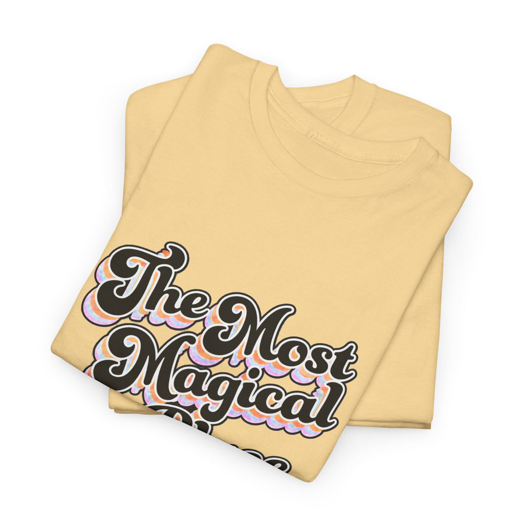 Most magical place in earth Disney inspired Unisex Heavy Cotton Tee
