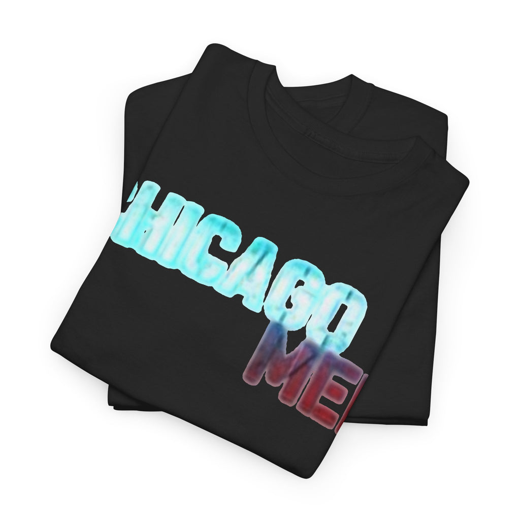 Chicago Med Inspired Graphic Tee — Retro Blue & Red Text Cotton T-Shirt