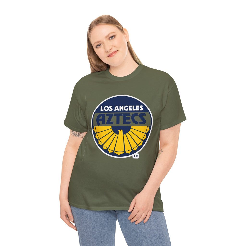 Los Angeles Aztecs Vintage Logo Cotton T-Shirt