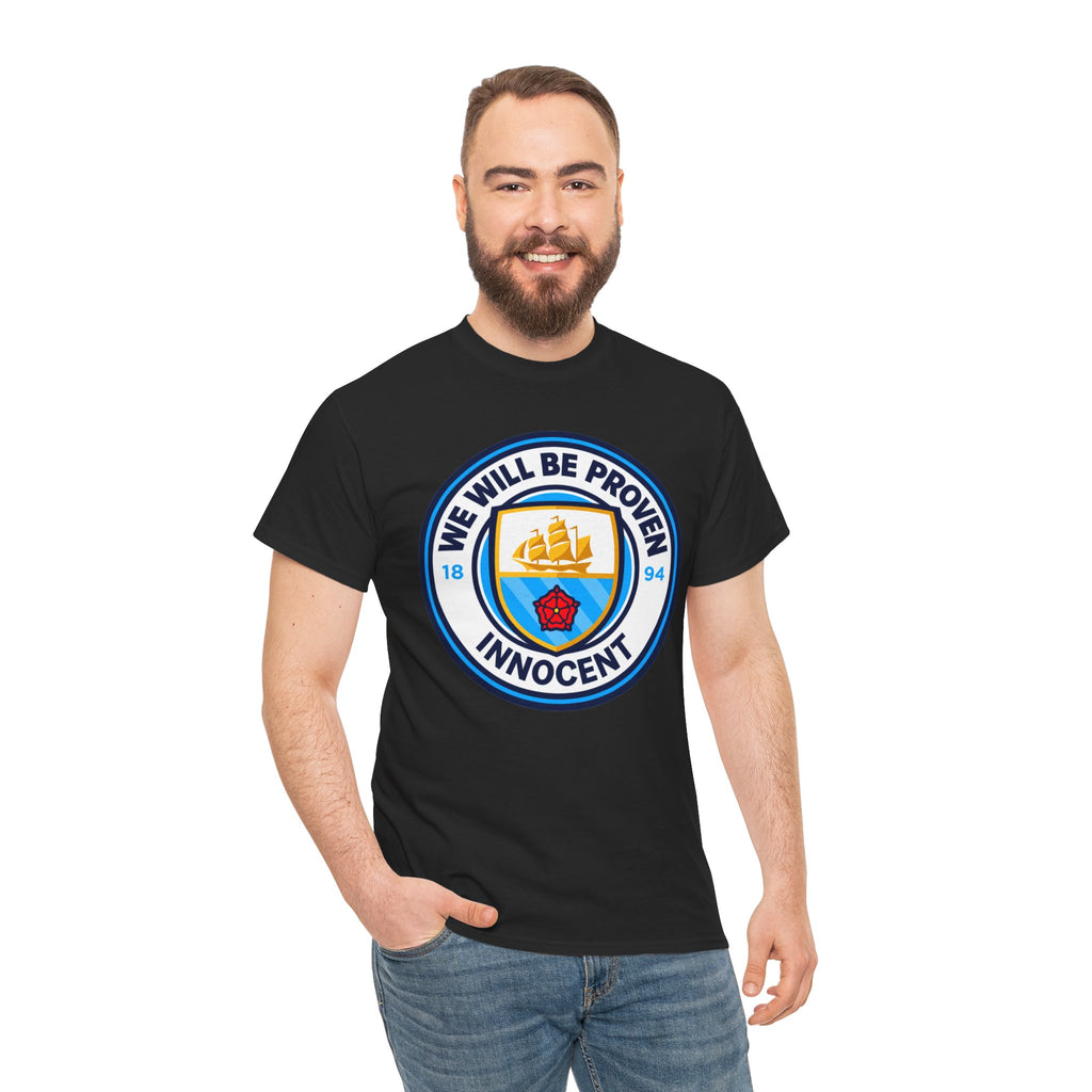 “We Will Be Proven Innocent” Justice Manchester City Cotton T-Shirt