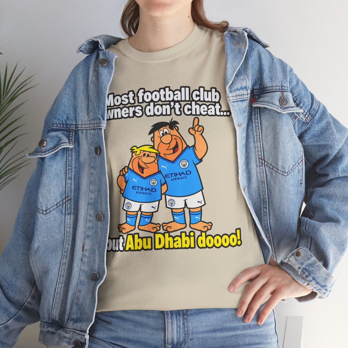 Manchester City Charges T‑Shirt — “Most Football Club Owners Don’t Cheat… but Abu Dhabi Dooo!”