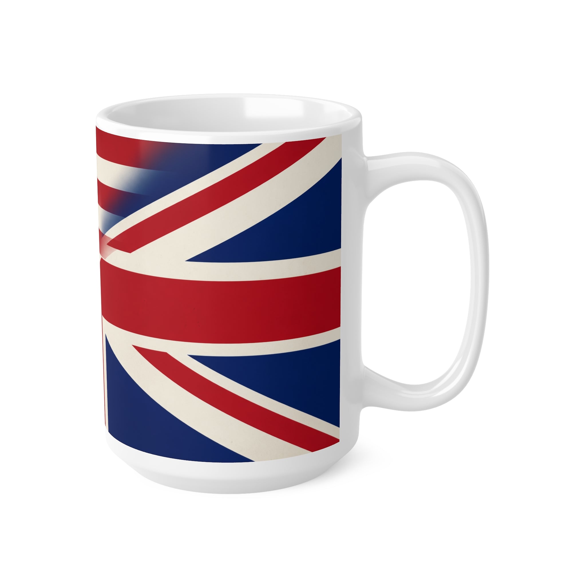 USA / UK British Flag Ceramic Coffee Mug — USA & UK Union Double-Sided 11oz/15oz