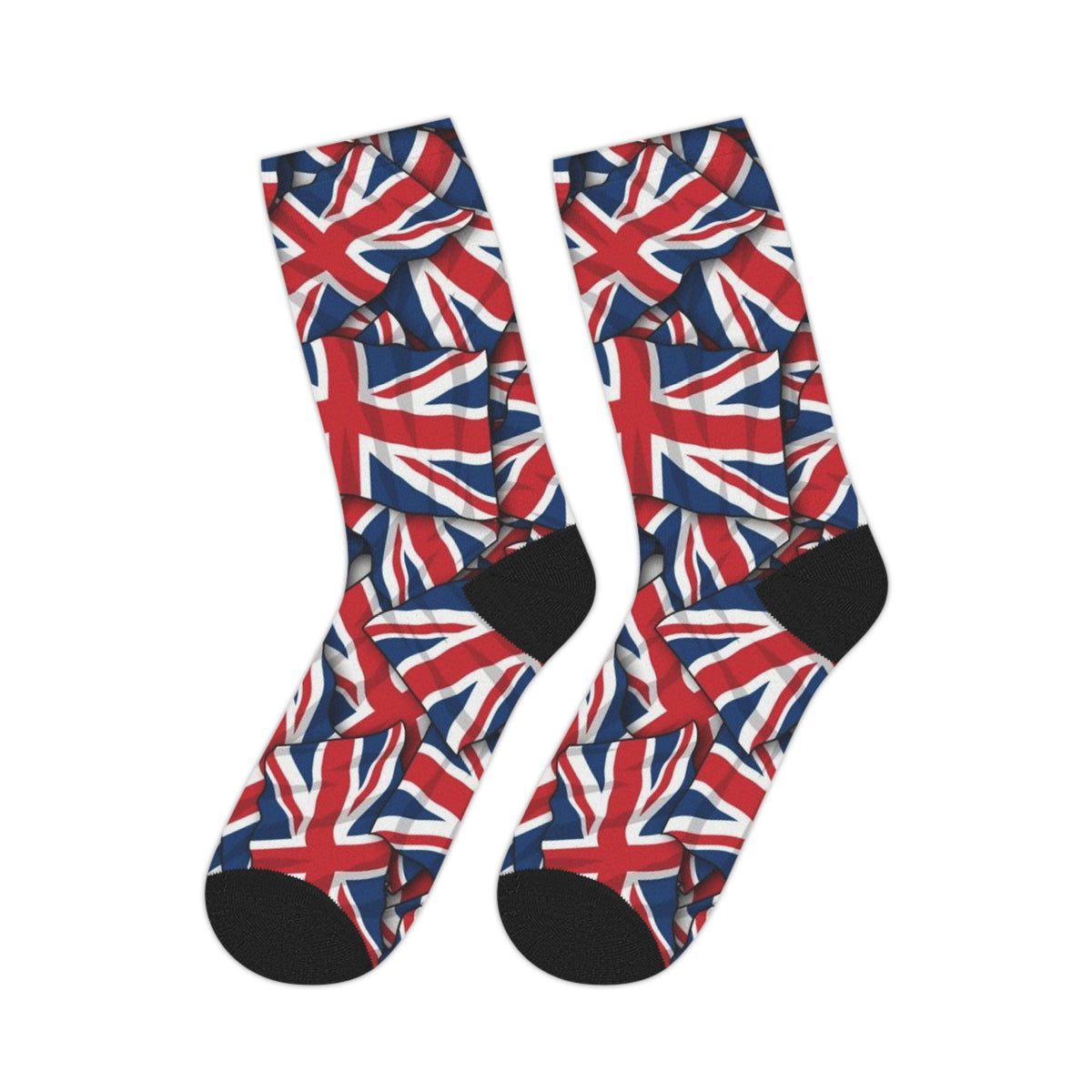Union Jack Mid-Calf Socks — British Flag Patterned Socks for UK Pride & Events