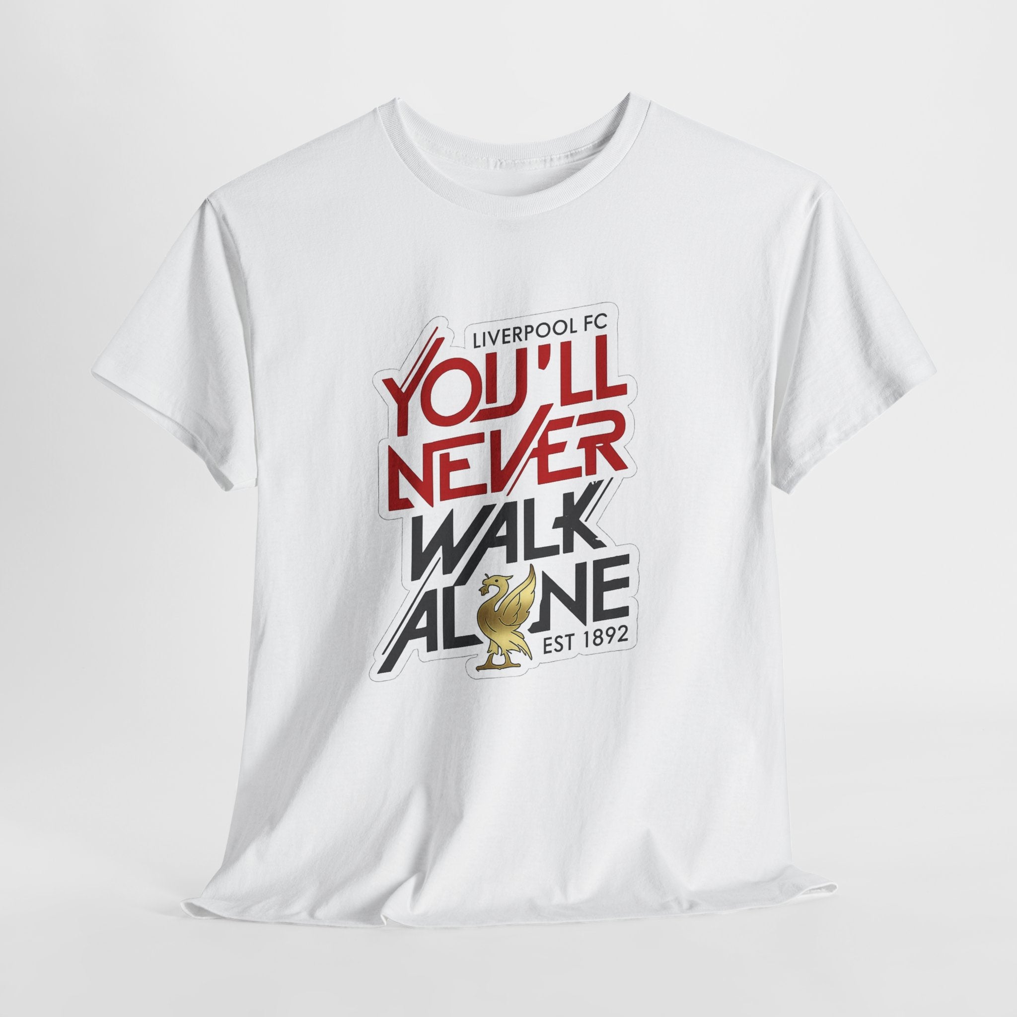 Liverpool You'll Never Walk Alone Cotton T-Shirt — Liverpool FC Fan Tee
