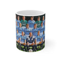 Manchester City 1990/91 Team Photo Coffee Mug — Vintage Soccer Squad Ceramic Mug (11oz & 15oz)