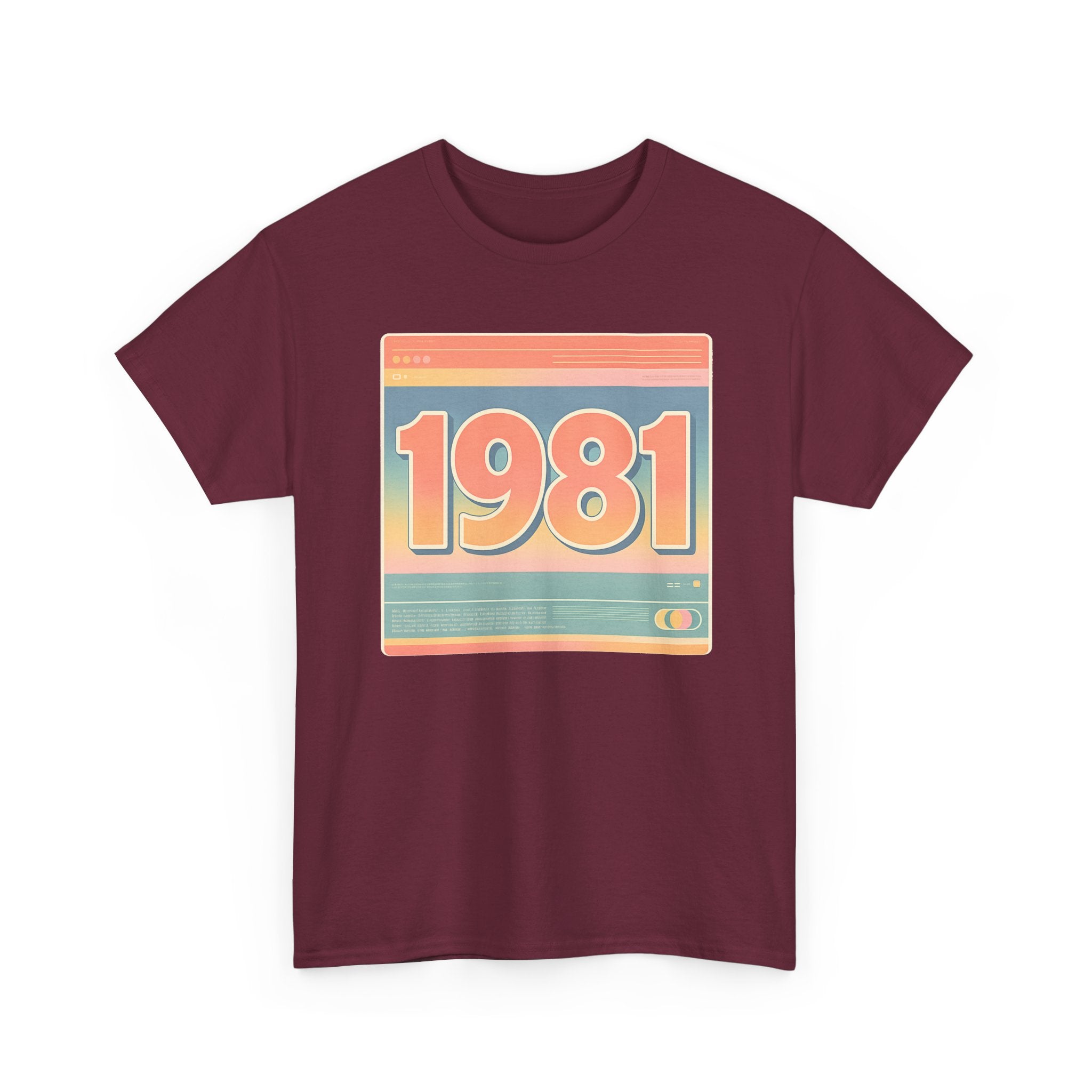 Vintage 1981 Retro Tee — 40th Birthday Gift Shirt
