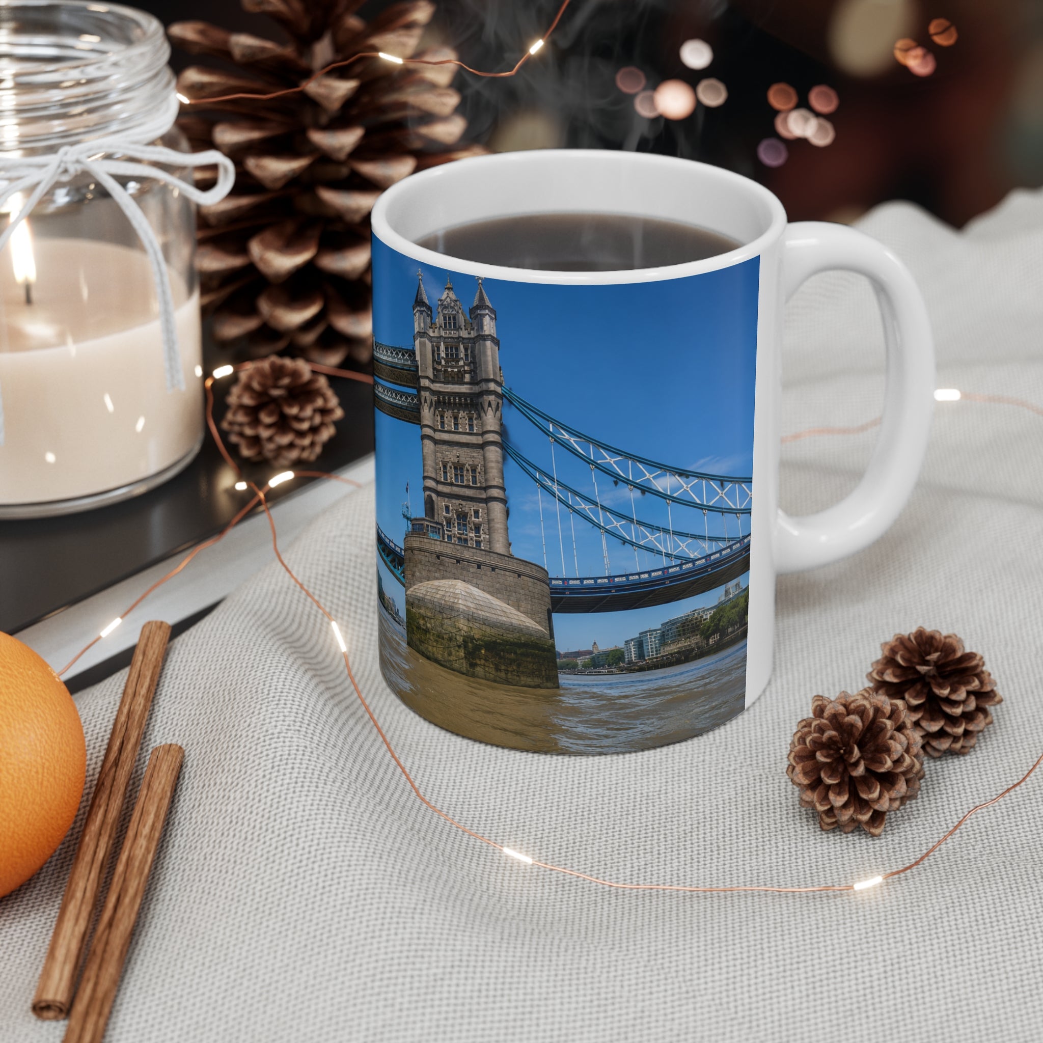 London Tower Bridge Photo Ceramic Coffee Mug — 11oz & 15oz