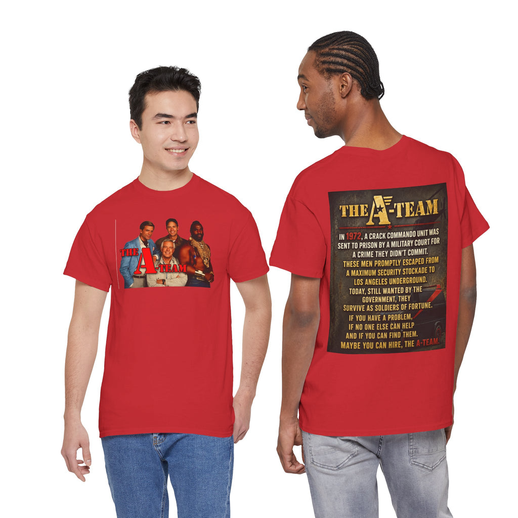 A-Team Graphic Tee — Retro TV Series Logo & Character Poster T-Shirt