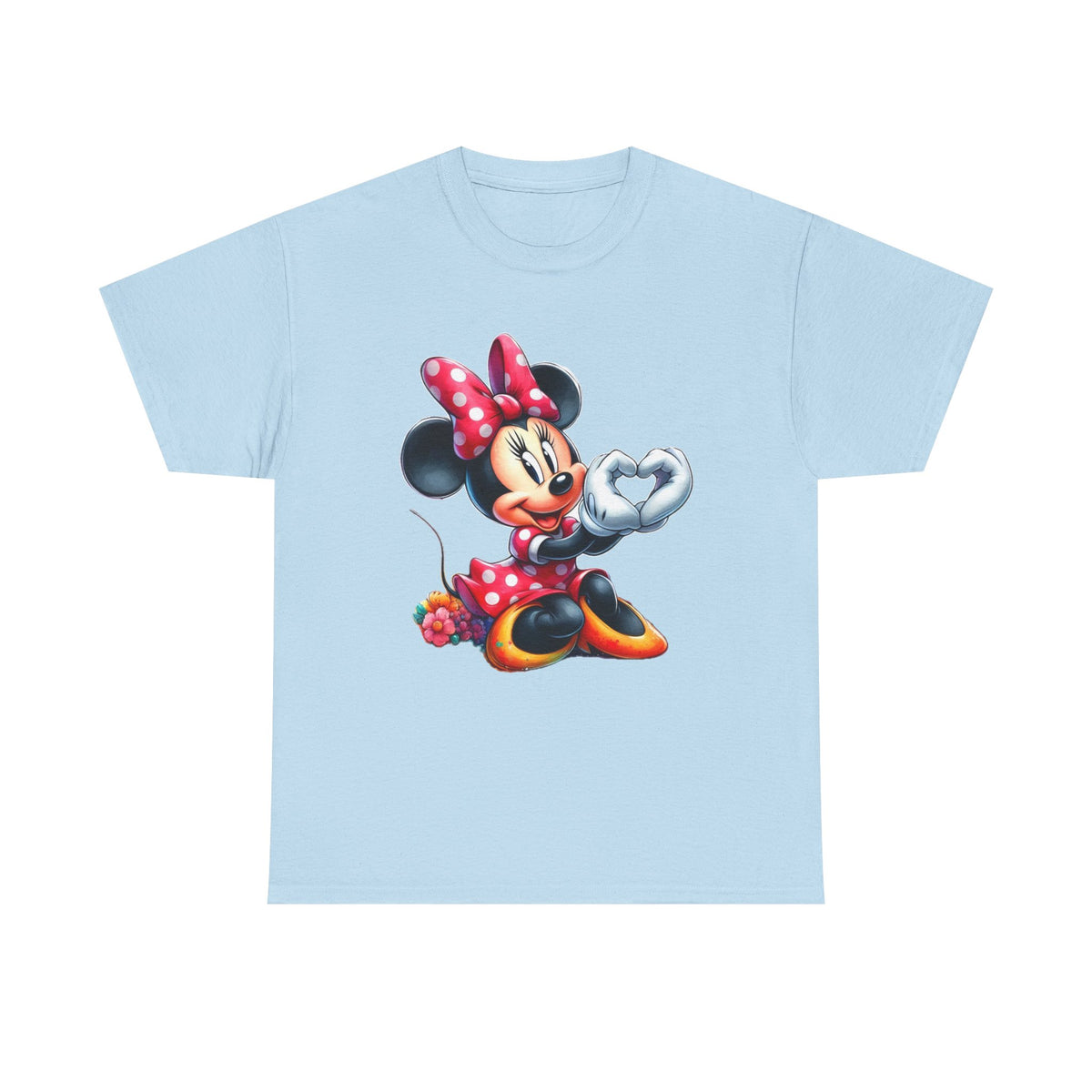 Minnie Mouse Character Heart Graphic Tee