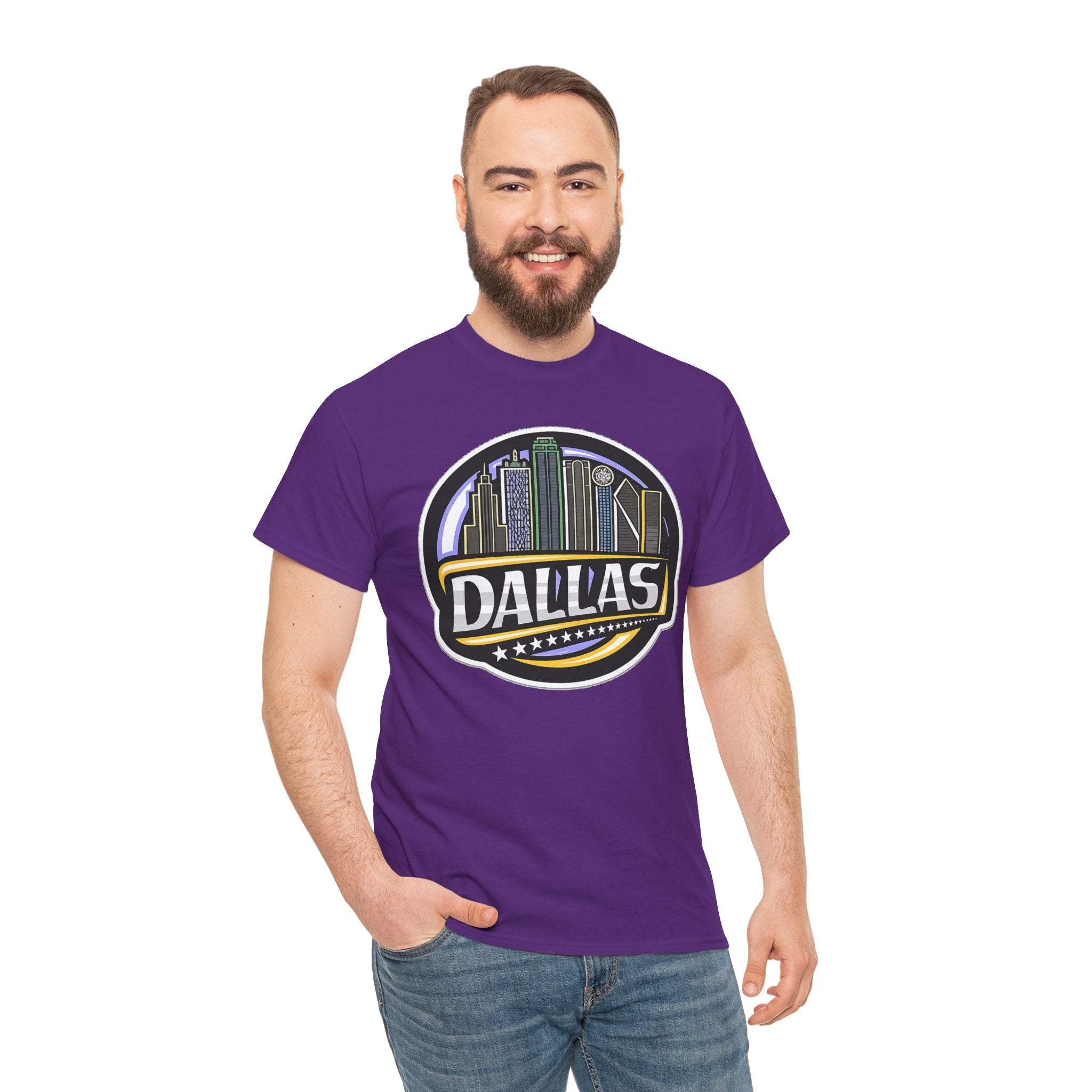 Dallas Skyline Tee — Vintage City Skyline Graphic T-Shirt