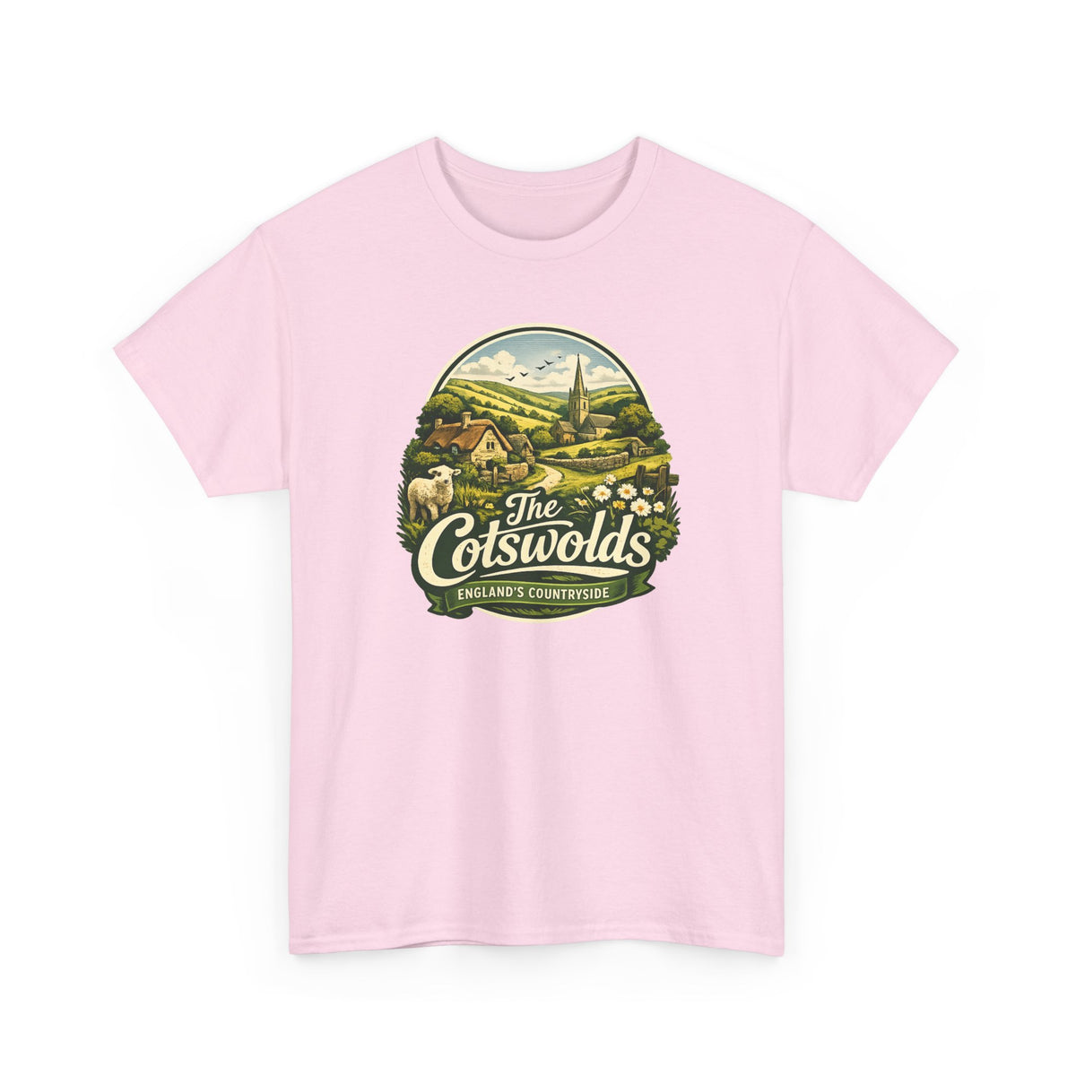 Cotswolds Vintage Landscape T‑Shirt — The Cotswolds Countryside Tee