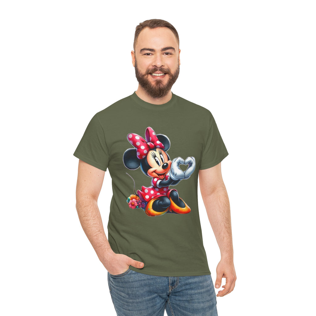 Minnie Mouse Character Heart Graphic Tee