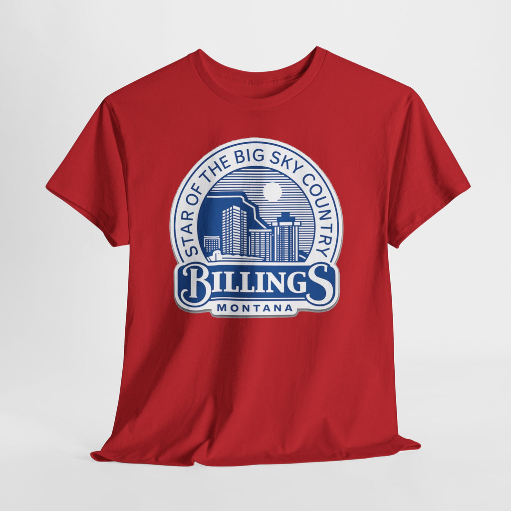 Billings Montana Tee — "Star of the Big Sky Country" Retro City Skyline T-Shirt