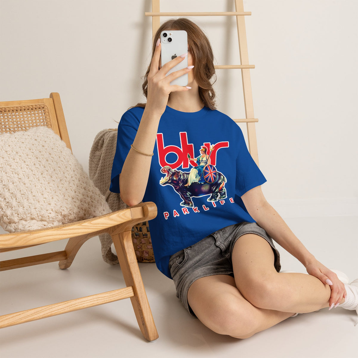 Blur PARKLIFE British Bulldog Graphic Cotton T-Shirt