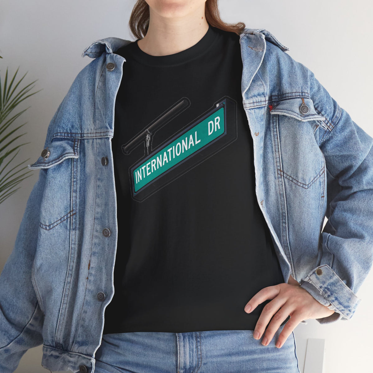 International Dr Street Sign Cotton T-Shirt