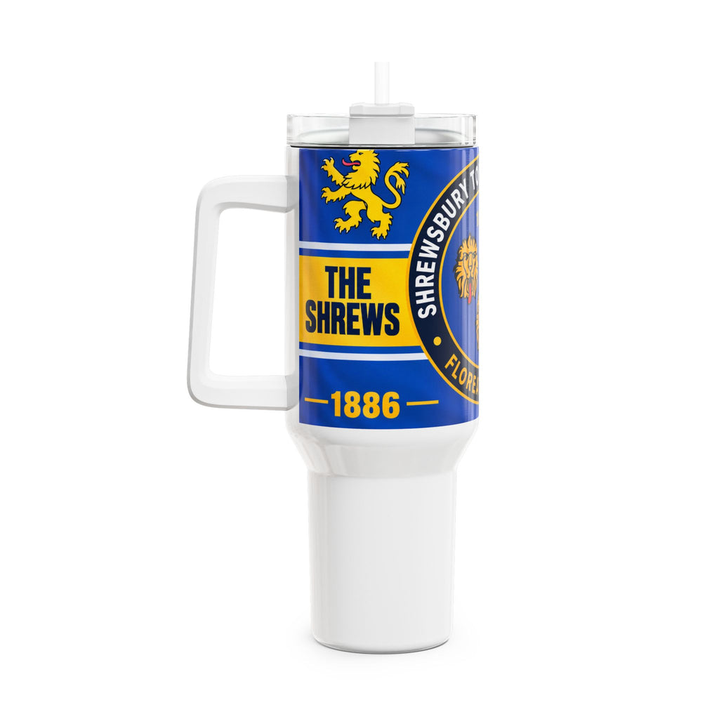 Shrewsbury Town Football Club 40oz Tumbler – ‘The Shrews’ Crest Travel Mug